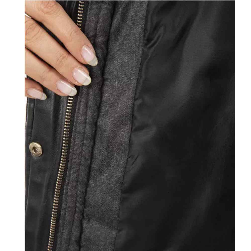 Daunenjacke für Damen mit Reißverschluss und Kapuze Nazila