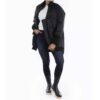 Modische Daunenjacke für Damen mit Reißverschluss und langen Ärmeln
