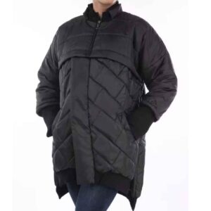 Modische Daunenjacke für Damen mit Reißverschluss und langen Ärmeln