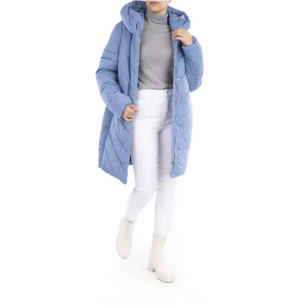 Daunenjacke für Damen mit Reißverschluss und Kapuze Bahar