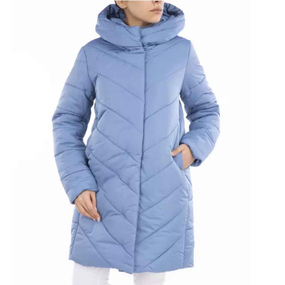 Daunenjacke für Damen mit Reißverschluss und Kapuze Bahar