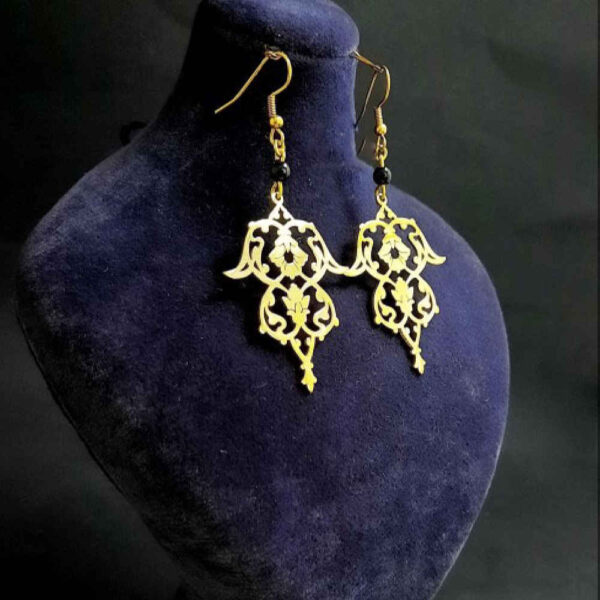 Messing-Hängeohrringe Modell Eslimi