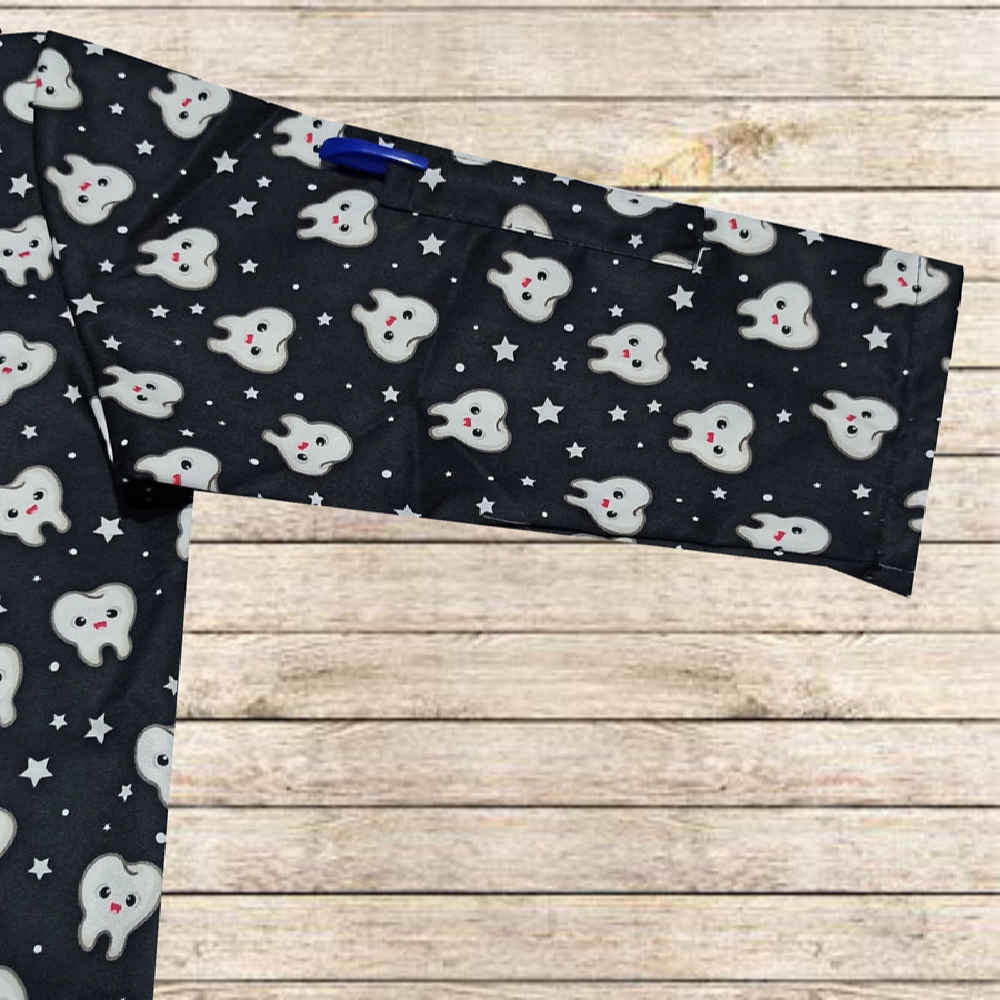 Damen-Zahnmedizinisches Scrub-Oberteil – Raffiniert & Effizient