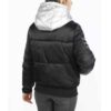 Daunenjacke für Damen mit Reißverschluss und Kapuze