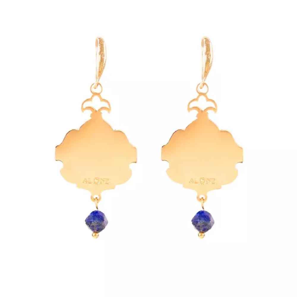 Persische goldplattierte Ohrringe für Frauen Eslimi