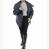 Modische Daunenjacke für Damen mit Reißverschluss und langen Ärmeln Rees