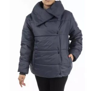 Modische Daunenjacke für Damen mit Reißverschluss und langen Ärmeln Rees