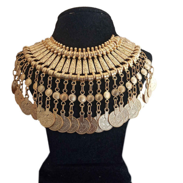 Damen Ottoman-Münzen Choker-Halskette