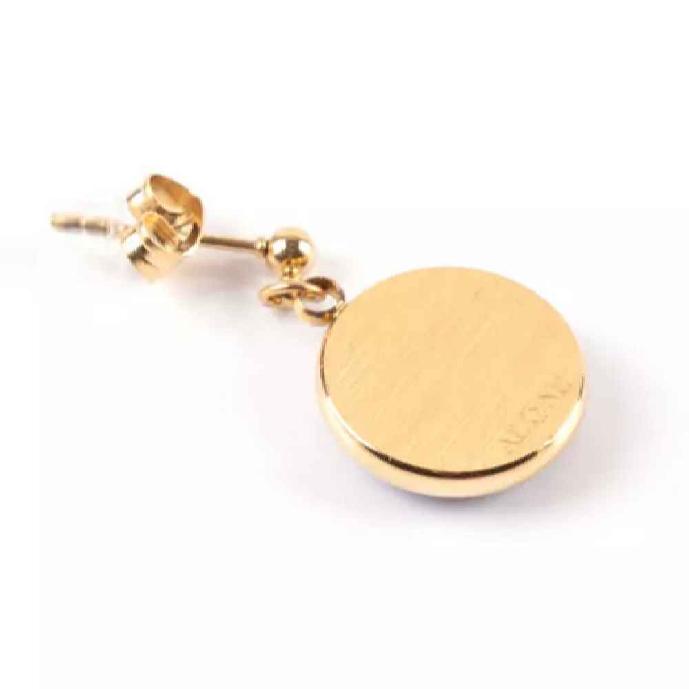 Persische goldplattierte Ohrringe für Frauen mit Granatapfel Yalda