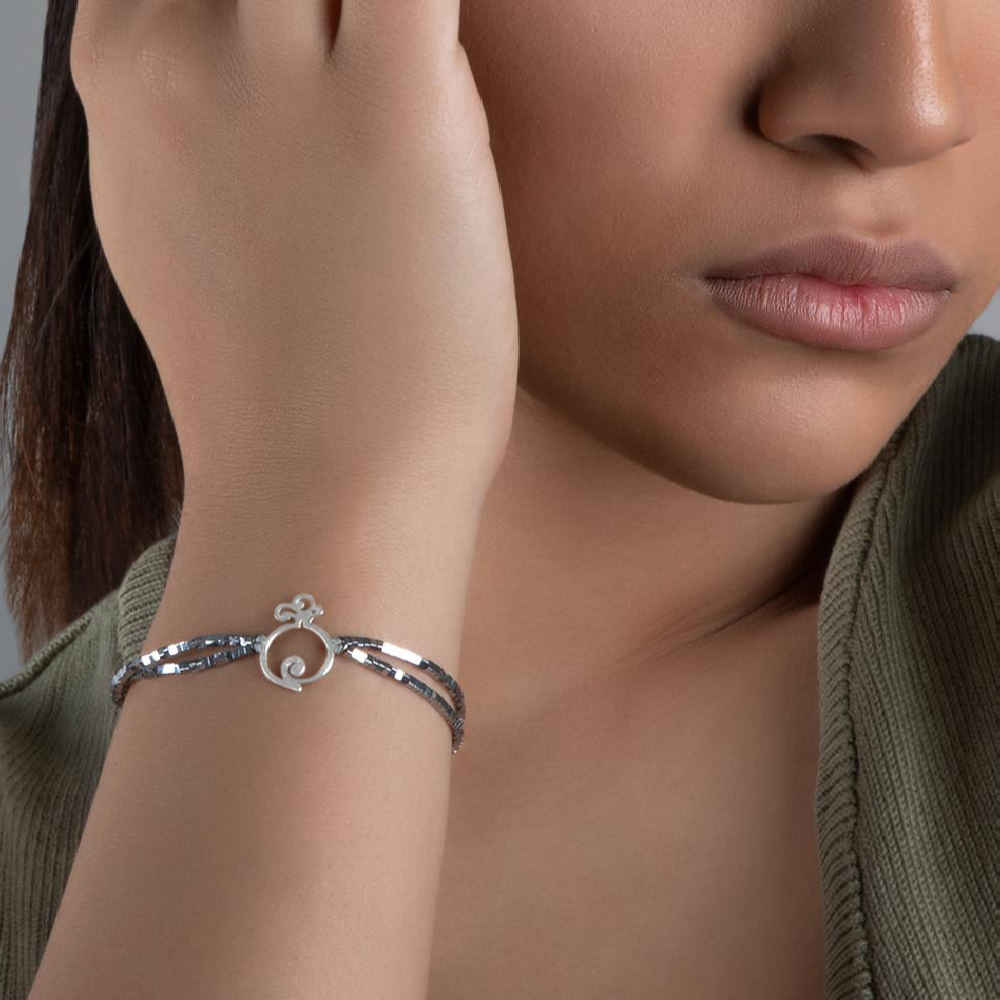 Persisches Silber-Perlenarmband für Damen – Anar Modell