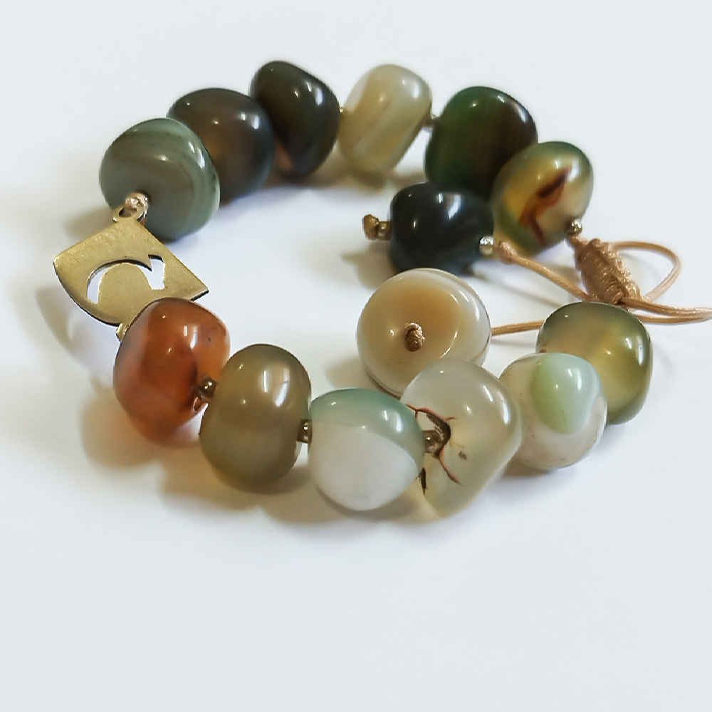 Persisches Silber-Perlenarmband für Damen – Heh Modell