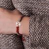 Persisches Silber-Perlenarmband für Damen – Granatapfel Modell