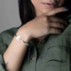 Persisches Silber-Perlenarmband für Damen – Yalda Design