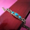 Silberarmband mit Türkisstein für Frauen Hiva