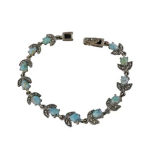 Silberarmband mit Türkisstein für Frauen Lale