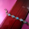 Silberarmband mit Türkisstein für Frauen Lale