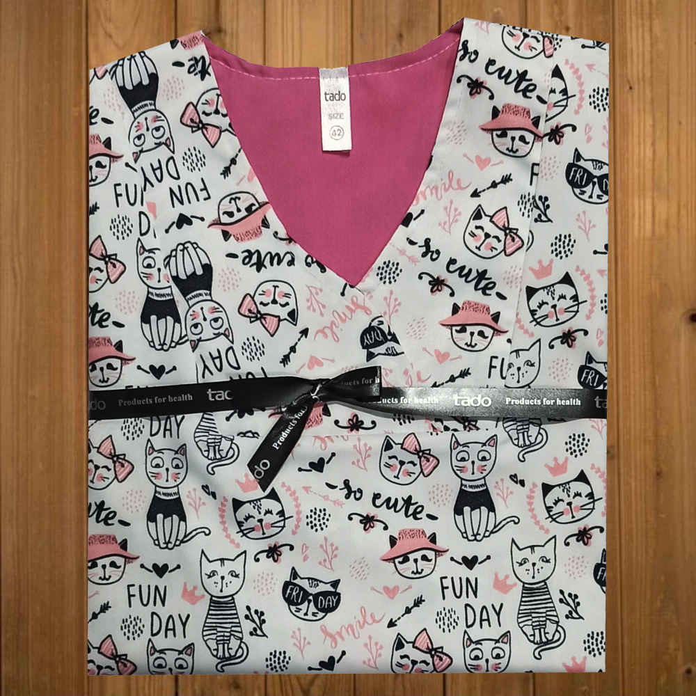 Damen-Veterinär-Scrub-Oberteil – Strapazierfähig & Stilvoll