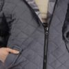 Daunenjacke für Damen mit Reißverschluss und Kapuze