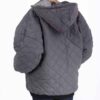 Daunenjacke für Damen mit Reißverschluss und Kapuze