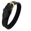 Persisches Lederarmband für Männer und Frauen - Schwarz Nava