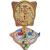 Holz-Mensch ärgere Dich nicht (Ludo) & Schlangen-und-Leitern-Spielset
