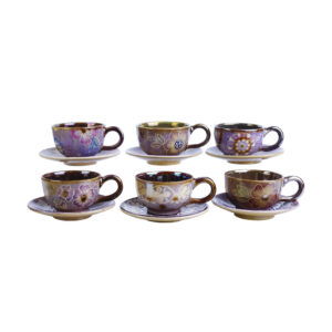 Persisches Teetassenset mit Untertasse – Sherly Keramikdesign