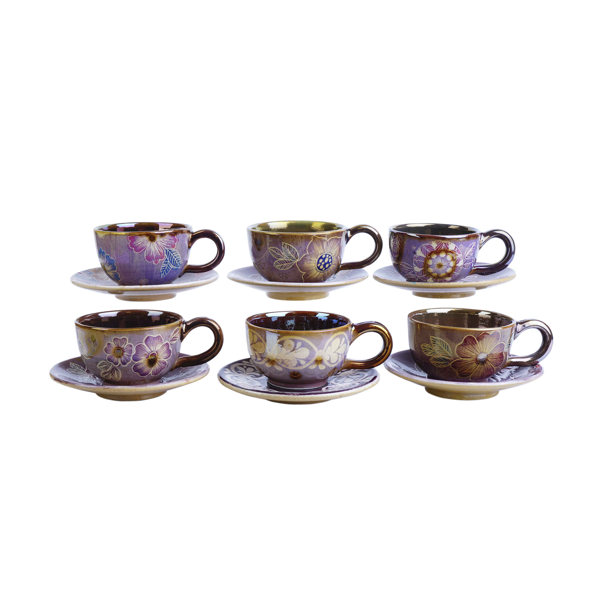 Persisches Teetassenset mit Untertasse - Sherly Keramikdesign