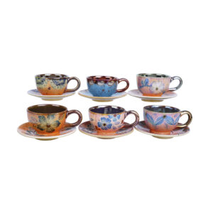 Persisches Teetassenset mit Untertasse – Shiba Keramikdesign
