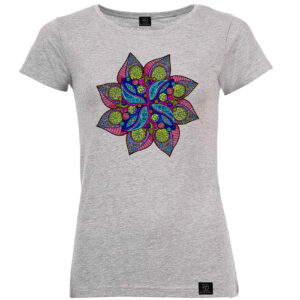 Grau Kurzarm-T-Shirt Modell Sahand – Dezenter Persischer Ton