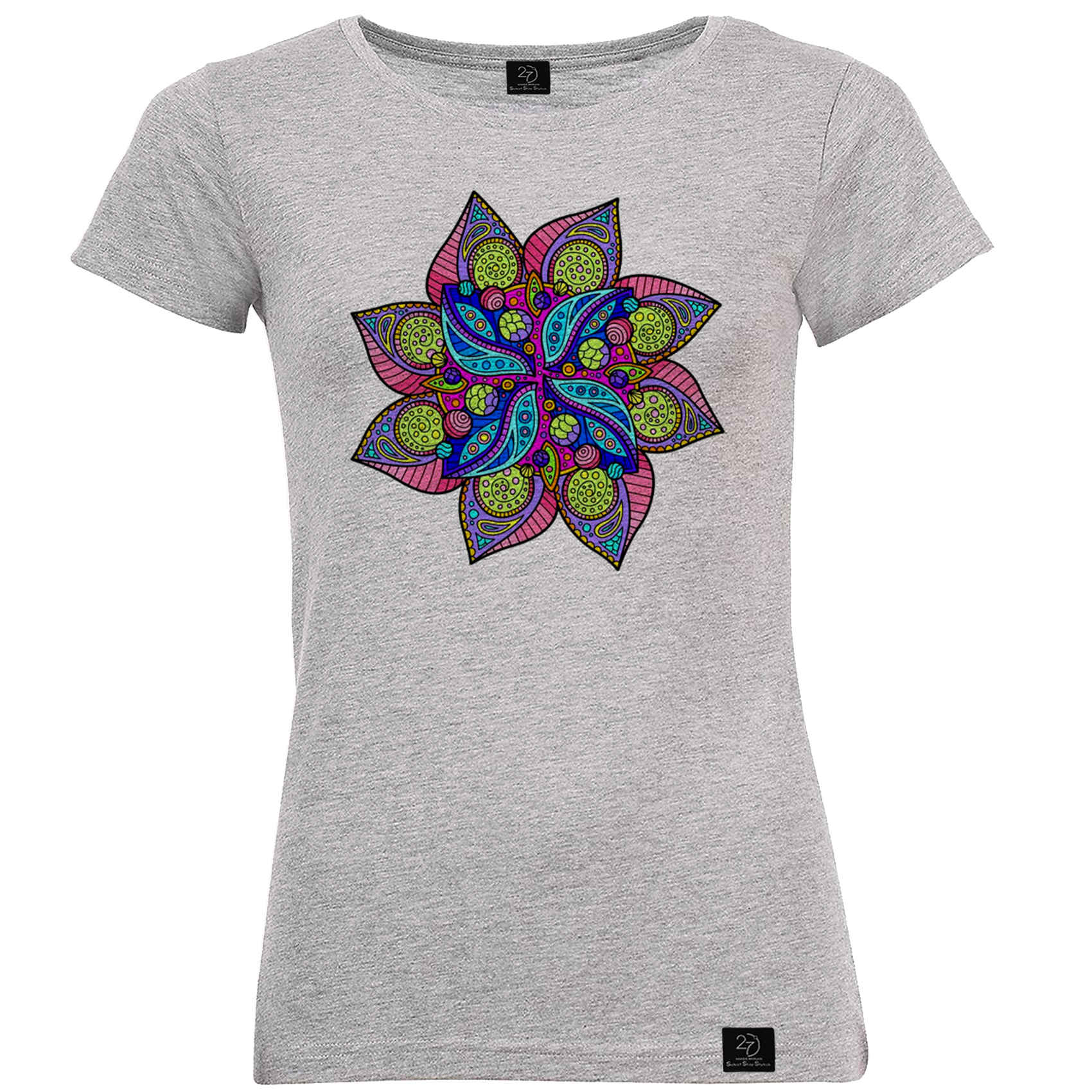 Grau Kurzarm-T-Shirt Modell Sahand – Dezenter Persischer Ton