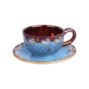 Persisches Teetassenset mit Untertasse - Shiba Keramikdesign