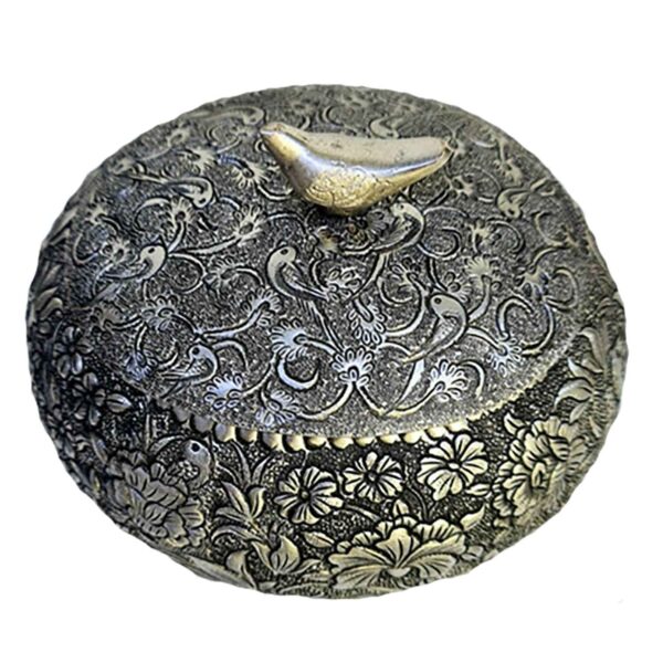 Metall-Schmuckbox handgefertigt mit Gravur-Technik Design