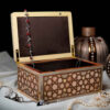 Handgefertigte Holz-Schmuckbox mit Marqueterie-Technik