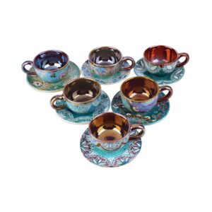 Persisches Teetassenset mit Untertasse – Victoria Keramikdesign