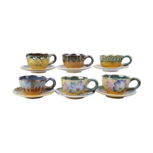 Persisches Teetassenset mit Untertasse – Adrina Keramikdesign