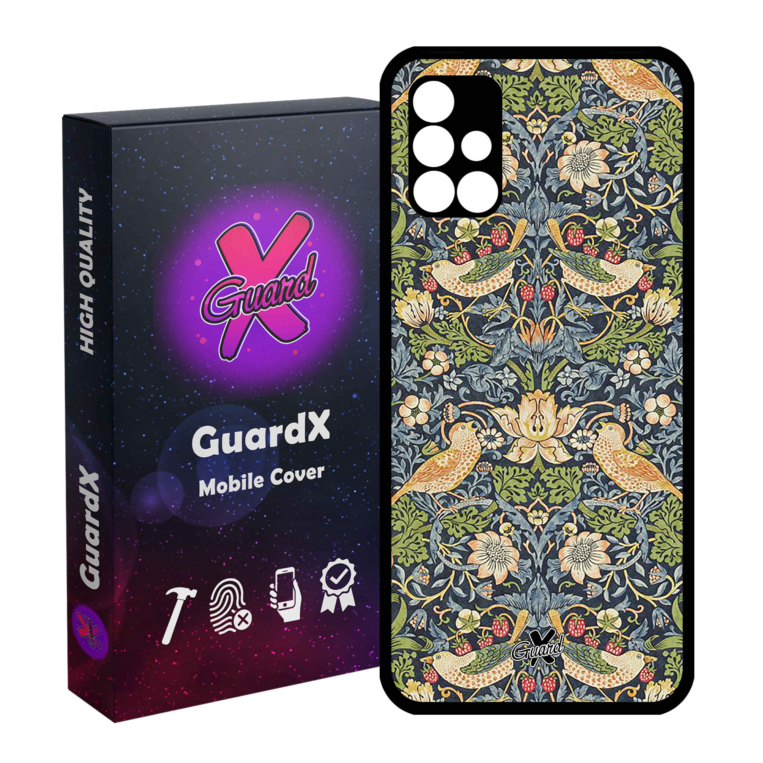 Vögel-Muster Handyhülle für Xiaomi mit persisch inspiriertem Design