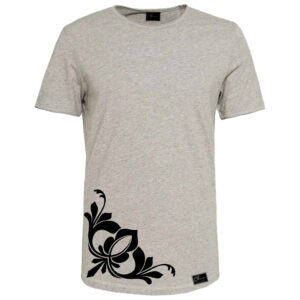 Grau Baumwoll-Kurzarm-T-Shirt Modell Daniel – Weich & Langlebig