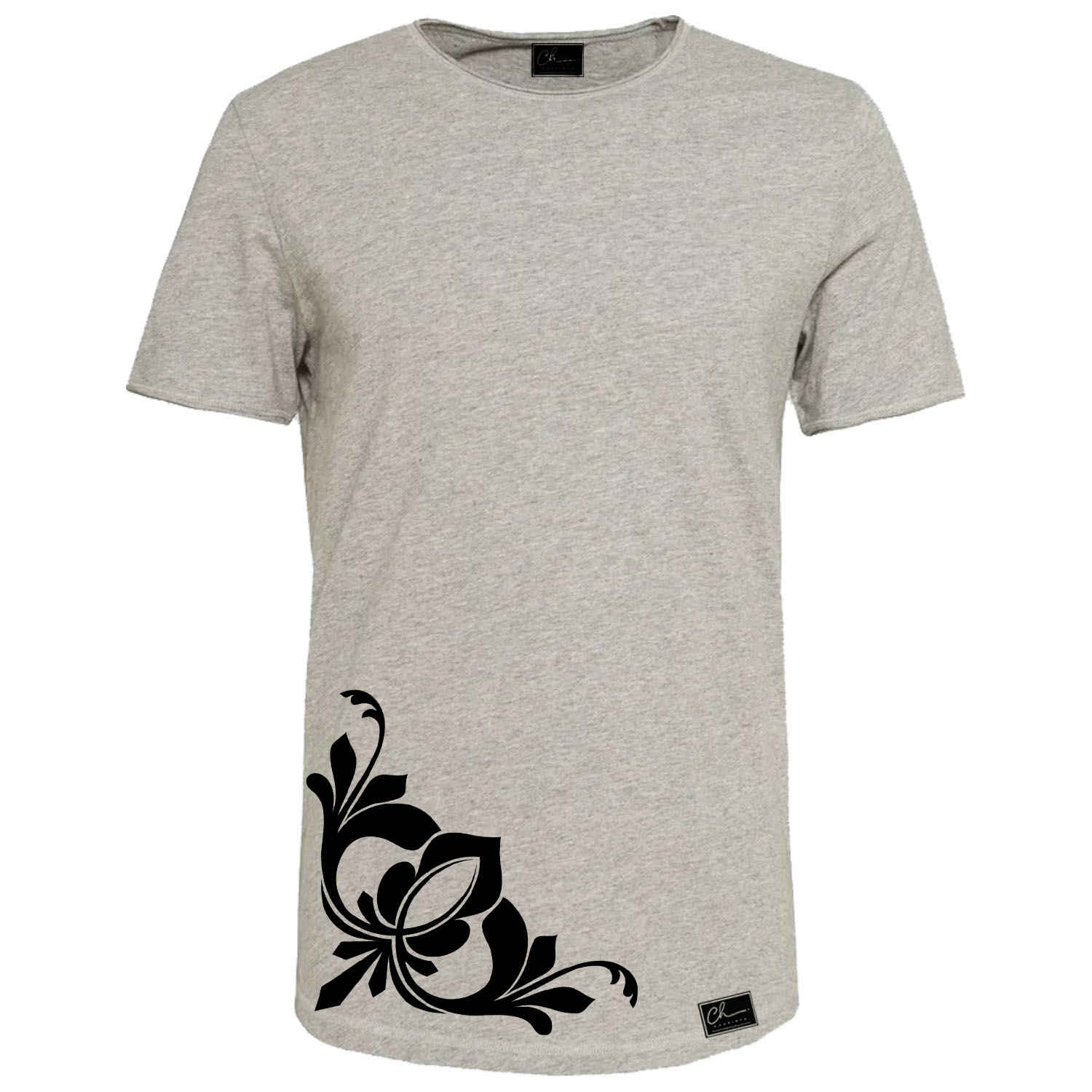 Grau Baumwoll-Kurzarm-T-Shirt Modell Daniel – Weich & Langlebig