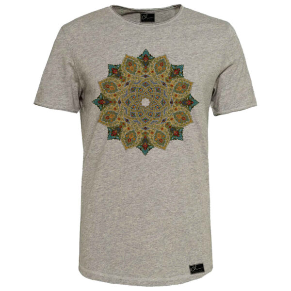 Grau Baumwoll-Kurzarm-T-Shirt Modell Sahel – Stylisch & Bequem