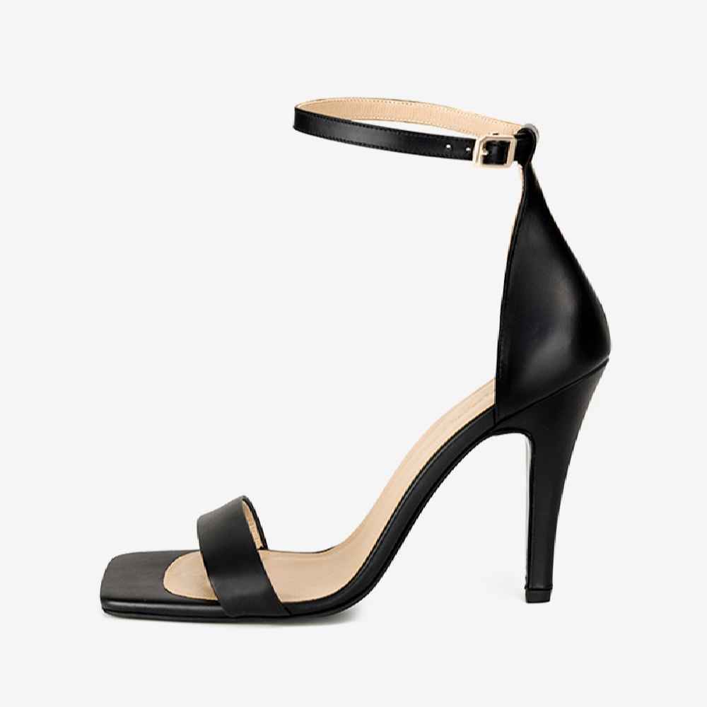 Damenschuhe mit Knöchelriemen und hohen Absätzen Modell Charlotte