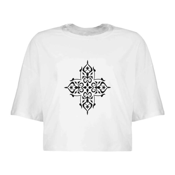 Damen Kurzarm-Crop-Top Modell Neda