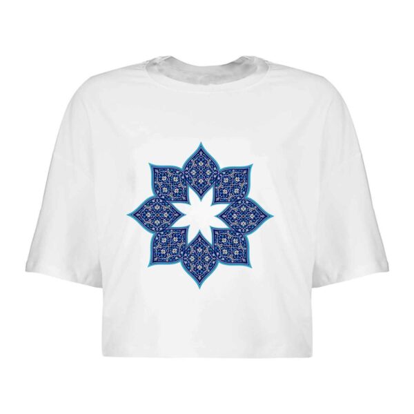 Damen Kurzarm-Crop-Top Modell Sima