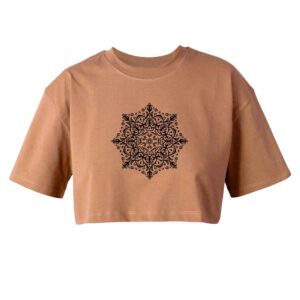 Damen Kurzarm-Crop-Top Modell Shiva