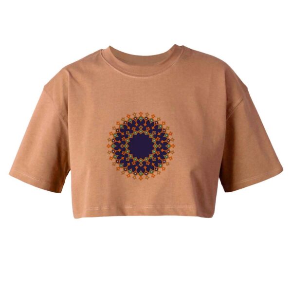 Damen Kurzarm-Crop-Top Modell Tiana