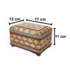 Handgefertigte Holz-Schmuckbox mit persischem Khatam-Design