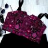 Damen Besticktes Crop Cami Top Modell Noora
