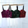 Damen Besticktes Crop Cami Top Modell Noora