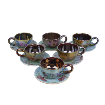 Persisches Teetassenset mit Untertasse - Vida Keramikdesign