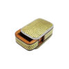 Handgefertigte Holz-Schmuckbox mit persischem Khatam-Gelb-Design