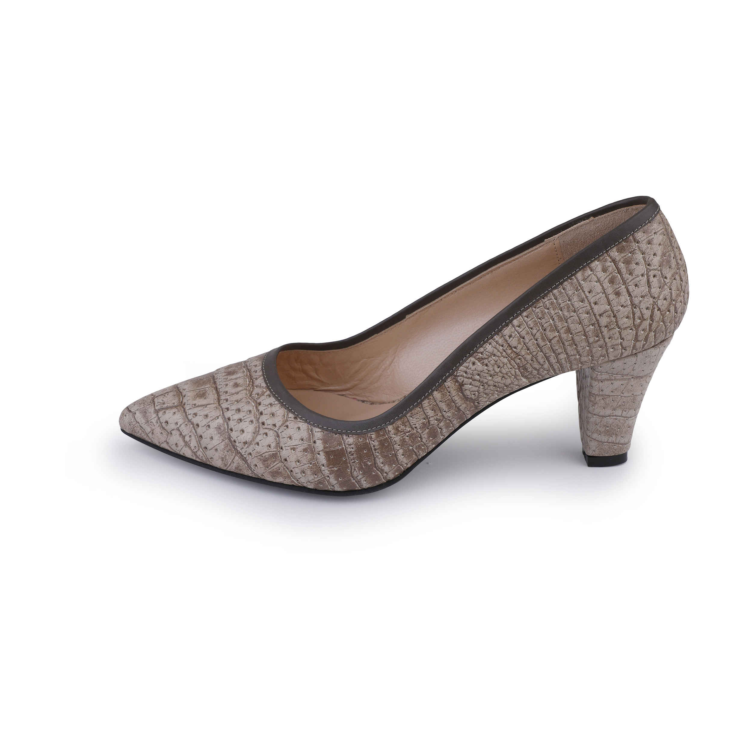 Damenschuhe aus Leder mit hohen Absätzen Modell Tiana